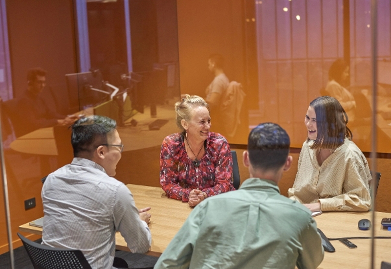 group of people in a meeting room