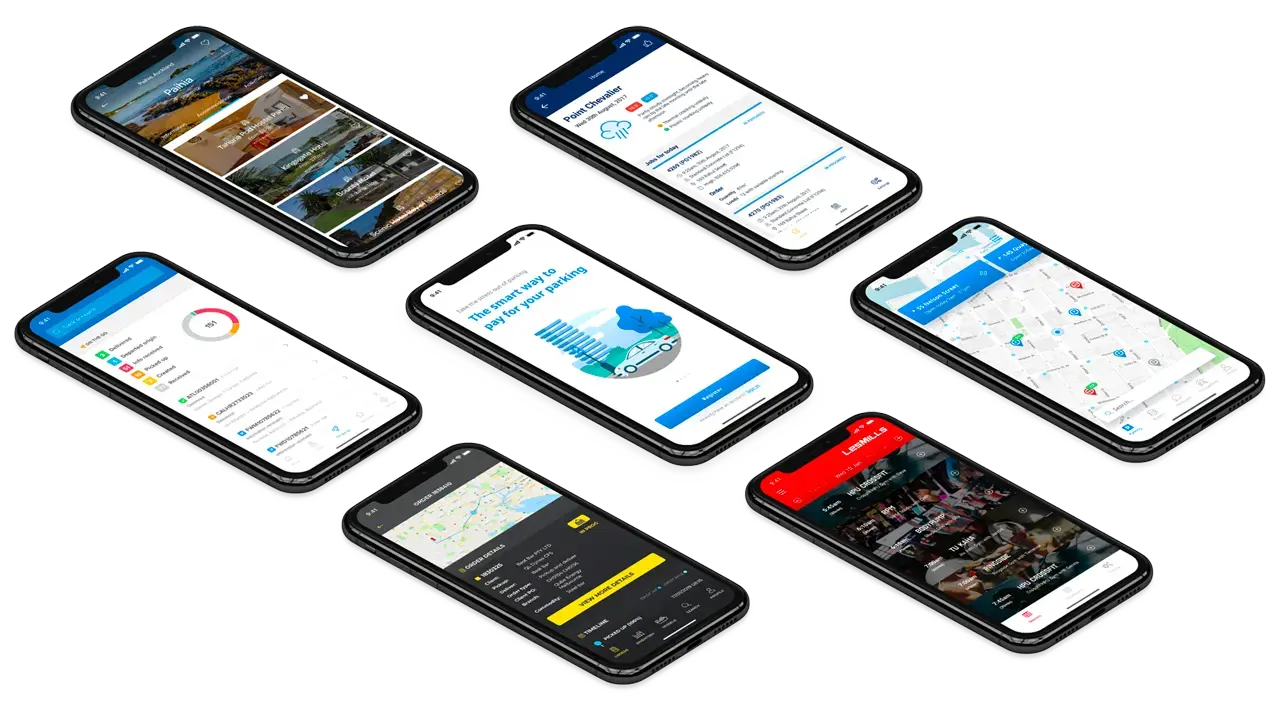 Mobile App Portfolio on iPhones