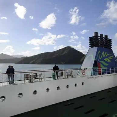 People onboard an Interislander ferry