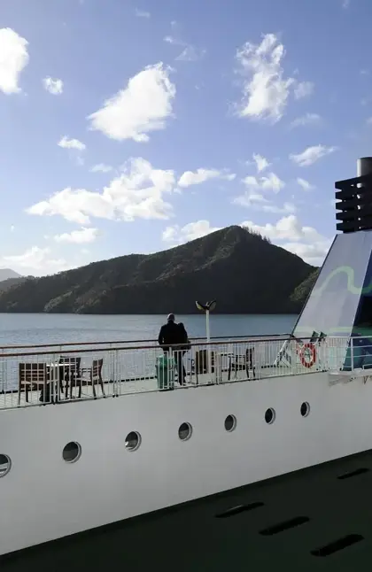 People onboard an Interislander ferry