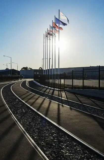 Mainfreight Offices at Sunset