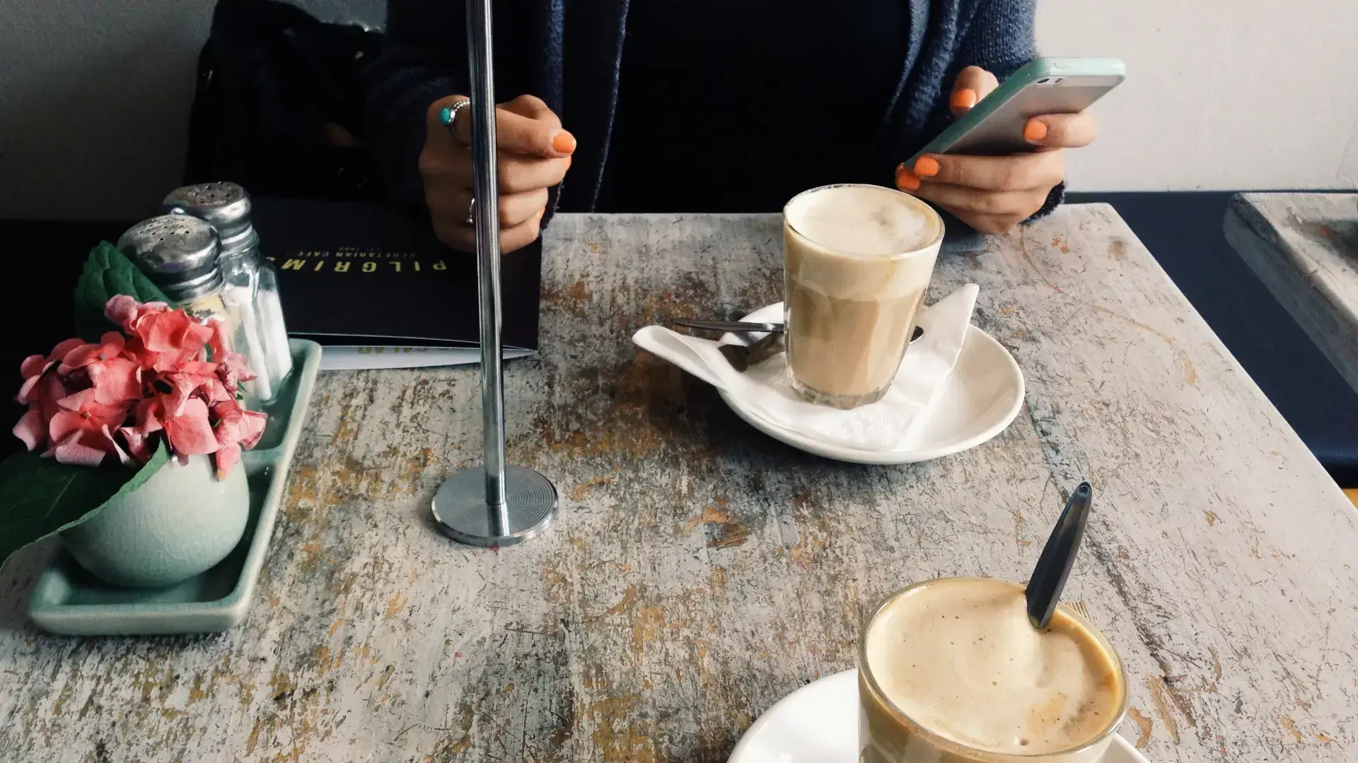 Picture of coffee on a table