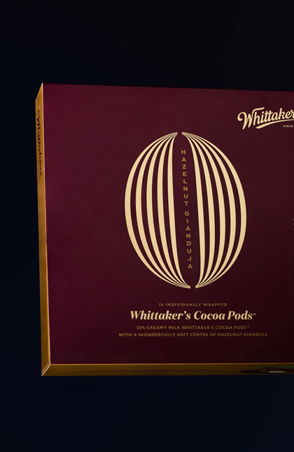 Packaging for Whittaker's Cocoa Pods