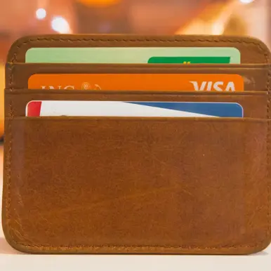 Brown Card Holder